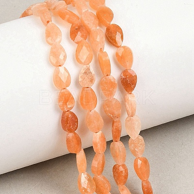 Natural Orange Aventurine Beads Strands G-A303-A02-01-1