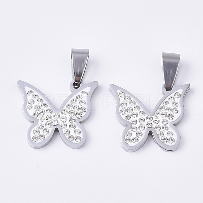 201 Stainless Steel Pendants STAS-N089-17P-1