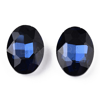 Pointed Back Glass Rhinestone Cabochons RGLA-T080-8x10mm-13-1