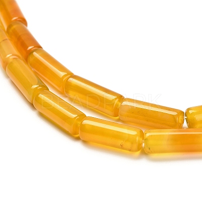 Dyed Natural Agate Beads Strands G-G203-01G-1