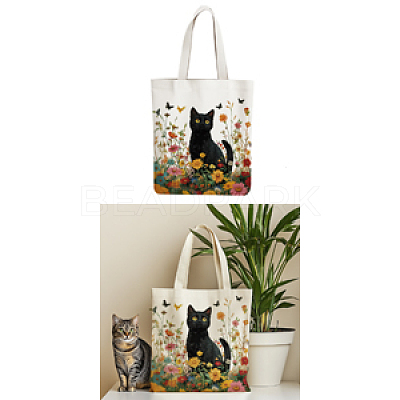 Canvas Women's Tote Bags ABAG-WH0057-002-1