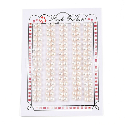 Grade 3A Natural Cultured Freshwater Pearl Beads PEAR-N018-3A-5055A-1