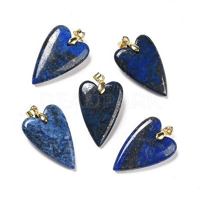 Natural Lapis Lazuli Pendants X-G-E570-01G-09-1