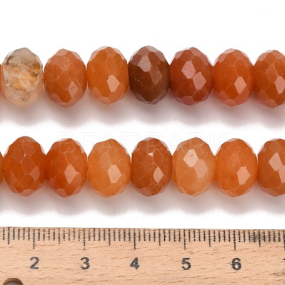 Natural Red Aventurine Beads Strands G-C259-A10-8x12mm-1