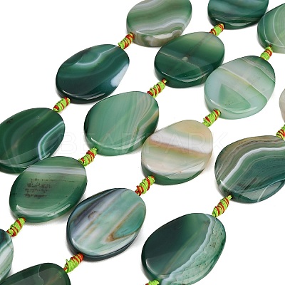 Natural Banded Agate Beads Strands GG-CBAE0EB-05-1