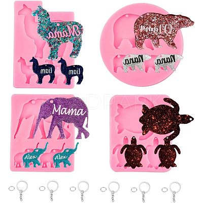 DIY Animal Theme Keychain Making Kits DIY-OC0001-52-1