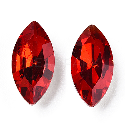 Pointed Back Glass Rhinestone Cabochons RGLA-T083-6x12mm-07-1
