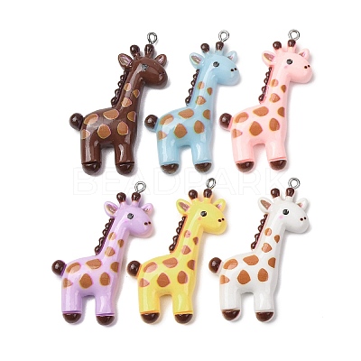 Opaque Resin Big Pendants FIND-H069-09P-1