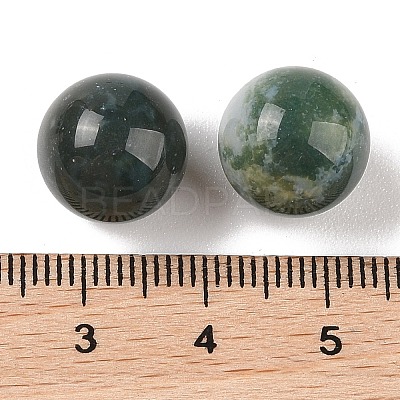 Natural Indian Agate No Hole Sphere Beads G-K353-04B-09-1