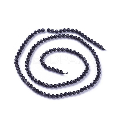 Faceted Glass Beads Strands G-F619-09B-3mm-1