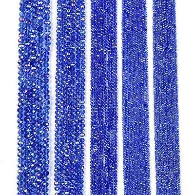 Electroplate Glass Beads Strands EGLA-A044-T2mm-B31-1