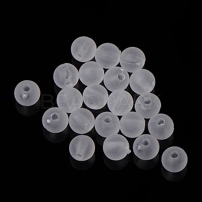 Round Transparent Acrylic Beads PL582-1