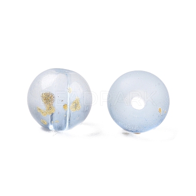 Frosted Baking Paint Glass Beads DGLA-N005-8mm-07-1