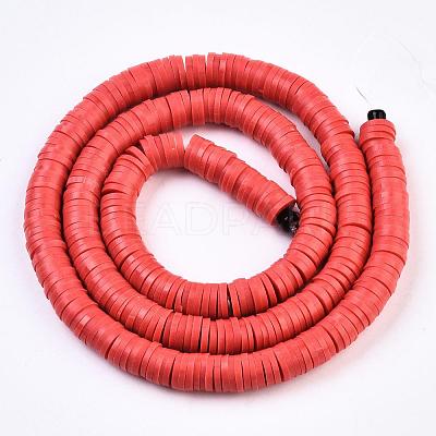 Handmade Polymer Clay Beads X-CLAY-R067-6.0mm-30-1