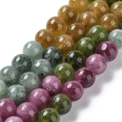 Dyed Natural Malaysia Jade Beads Strands X-G-G021-01B-07-1