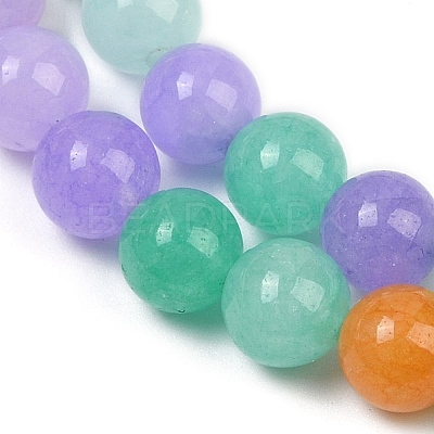 Natural Dyed White Jade Beads Strands X-G-NH0045-01A-1