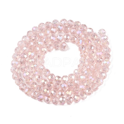 Electroplate Glass Beads Strands X-EGLA-A034-T6mm-B12-1