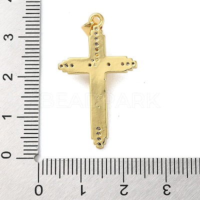 Brass Micro Pave Cubic Zirconia Pendants KK-A212-05G-G-1