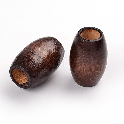 Dyed Barrel Natural Wood Beads WOOD-S619-9-LF-1
