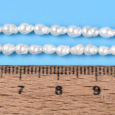 Natural Nucleated Pearl Beads Strands PEAR-N012-02O-01-1