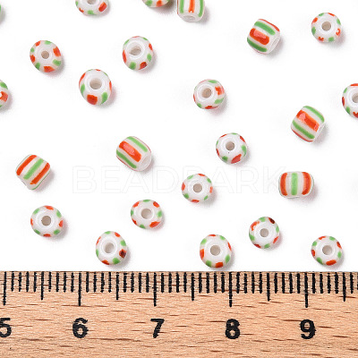 6/0 Opaque Colours Seep Glass Seed Beads SEED-F003-04A-07-1