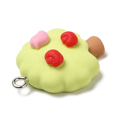 Autumn Theme Opaque Resin Pendants LS-RESI-L038-03P-05-1