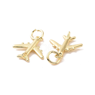 Rack Plating Brass Charms ZIRC-C042-09G-1