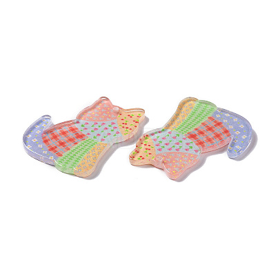 Transparent Acrylic Pendant X-ENAM-D045-05E-04-1