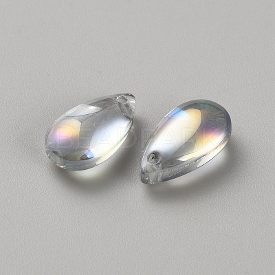 Glass Charms GLAA-WH0033-91A-1
