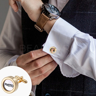 Stainless Steel Cufflinks DIY-GA0009-92-1