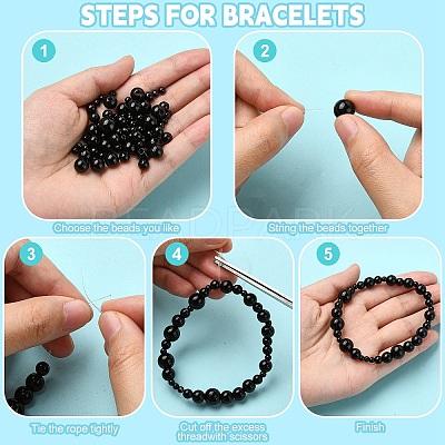 4 Styles ABS Plastic Imitation Pearl Beads KY-YW0001-72A-1