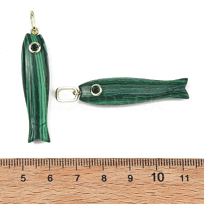Synthetic Malachite Carved Pendants GG-CBA8D06-01G-04-1
