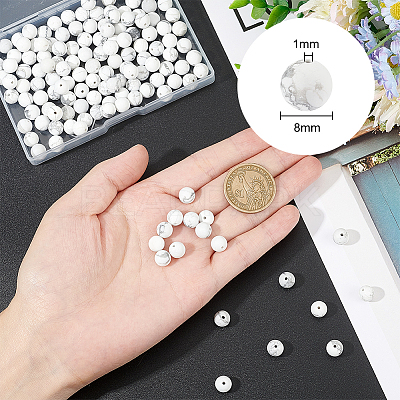3 Strands Natural Howlite Beads Strands G-GO0001-07-1