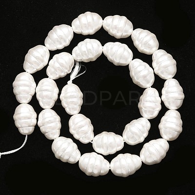 Shell Pearl Beads Strands PEAR-T005-02-1
