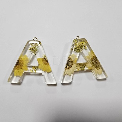 Transparent Epoxy Resin Pendants CRES-YW0002-12A-1