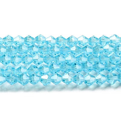 Transparent Electroplate Glass Beads Strands EGLA-A039-T2mm-A20-1