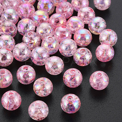 Transparent Crackle Acrylic Beads LS-MACR-S373-66-L04-1