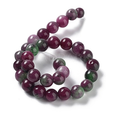 Dyed Natural Malaysia Jade Beads Strands G-G021-01A-05-1