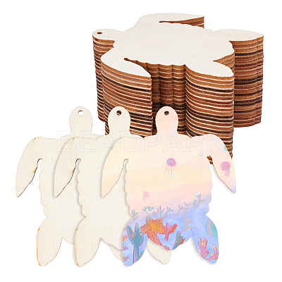 30Pcs Unfinished Poplar Wood Cutouts WOOD-AR0001-22-1
