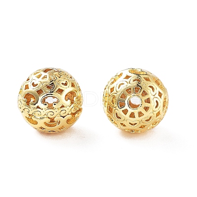 Rack Plating Brass Beads KK-S377-11G-1