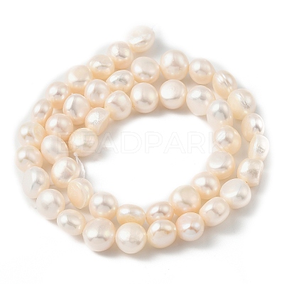 Natural Cultured Freshwater Pearl Beads Strands PEAR-P064-19J-06D-1