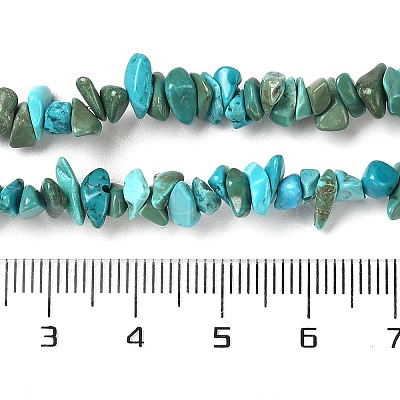 Natural Turquoise Chip Beads Strands G-D093-A01-1