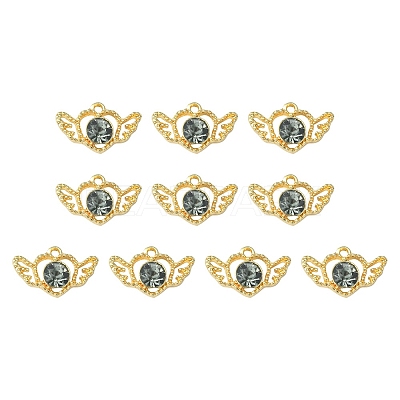 Alloy Rhinestone Pendants ALRI-YW0001-16-1