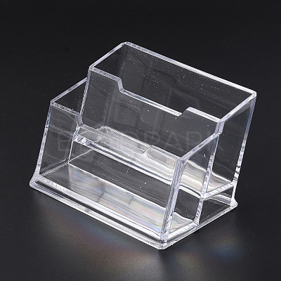 Plastic Business Card Display Holder AJEW-WH20001-68B-1