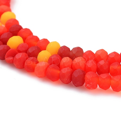 Faceted Glass Beads Strands GLAA-F106-B-F03-1
