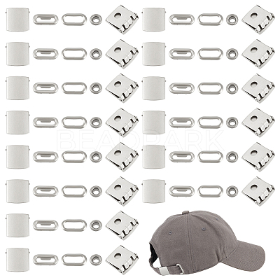 40Sets Iron Baseball Hat Cap Buckle Strap Clasp Clip Kit FIND-BC0014-10P-1