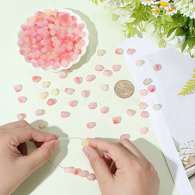 400Pcs 2 Colors Opaque Acrylic Beads OACR-PA0001-67-1