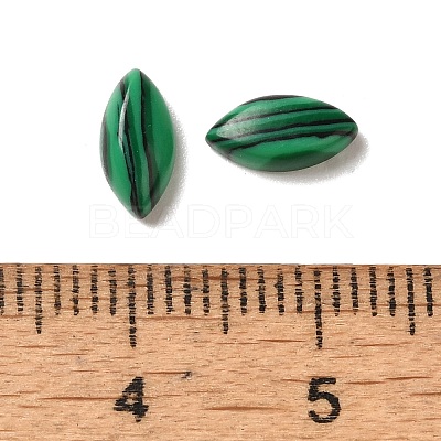 Synthetic Malachite Cabochons G-F772-01B-22-1