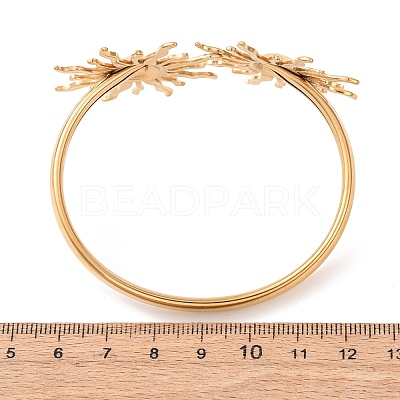 304 Stainless Steel Cuff Bangles for Women BJEW-Z157-01G-04-1