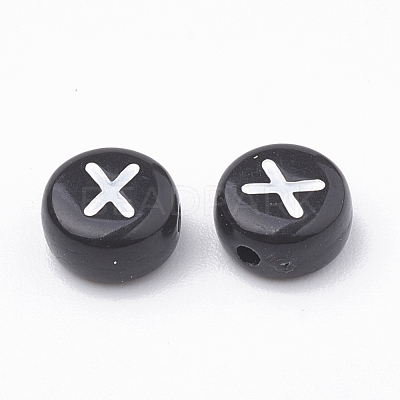 Opaque Acrylic Beads SACR-N002-02X-1